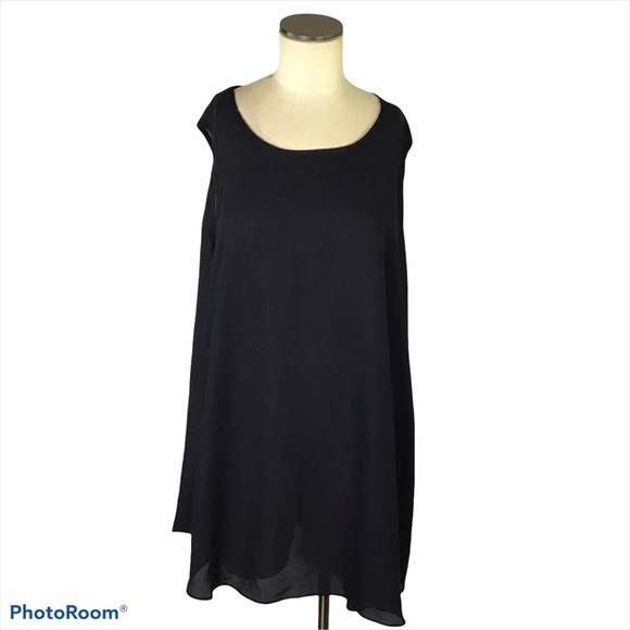 KD Beautiful Black Semi Sheer Top, 3X , EUC - Picture 1 of 3
